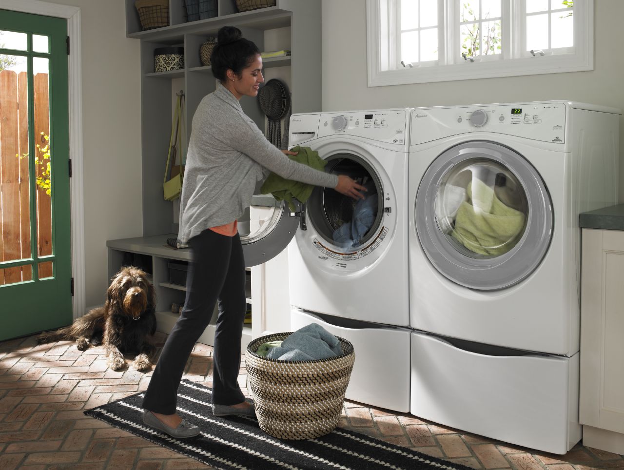 Person with washing machine having pumping issue